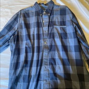 Chaps Blue Plaid Longsleeve shirt XXL.